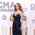Jessica Chastain Dazzles at the CMAs in a Plunging Lace Dress