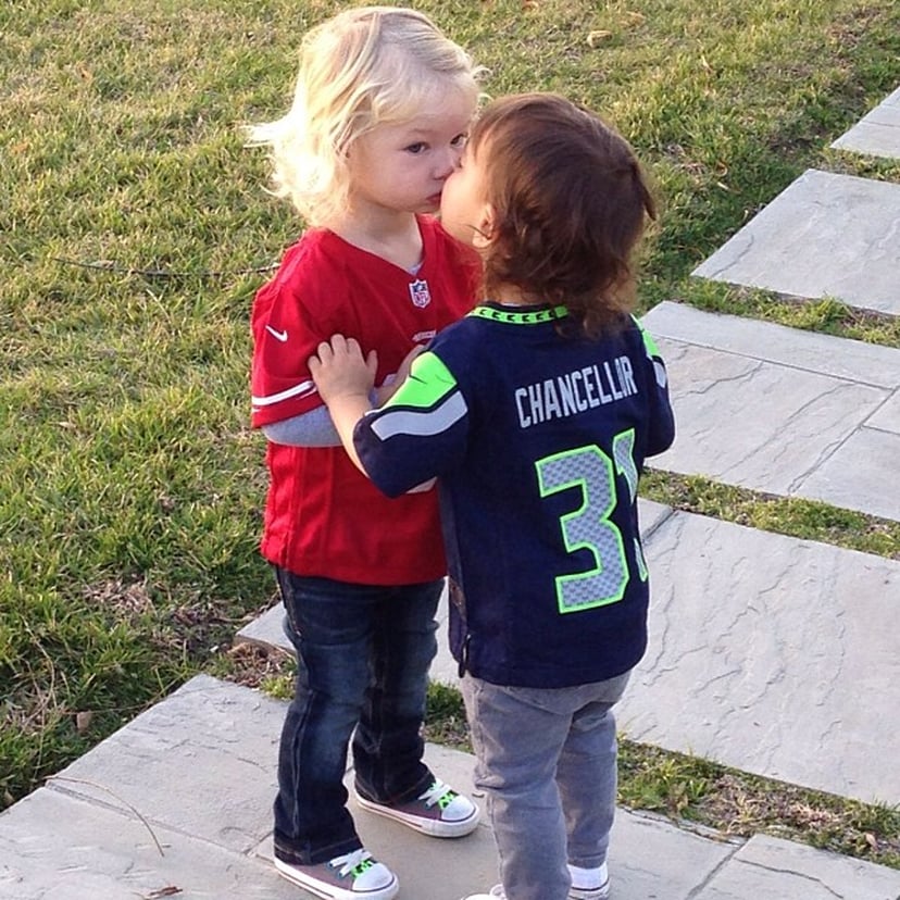 Jessica Simpson's Kids in 49ers Clothes