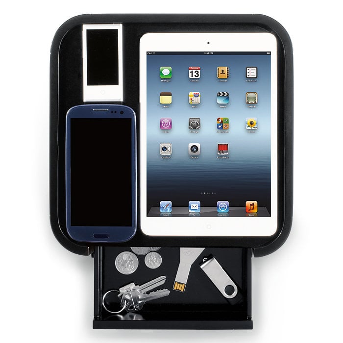 It's hard to keep track of all those gadgets, and if he's always misplacing them, this charging valet ($50) is a handy way to keep devices powered and organized.