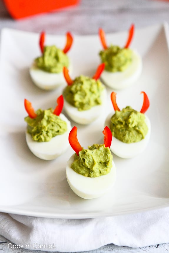 Avocado-Sriracha Deviled Eggs