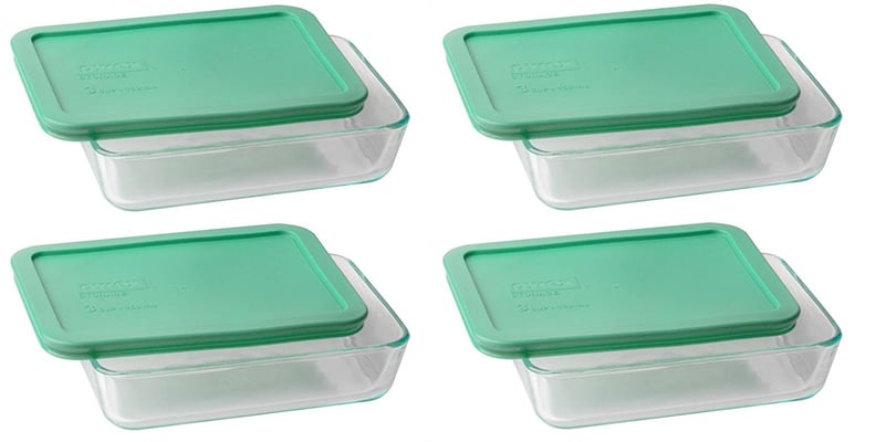 Pyrex 3-Cup Glass Storage Containers (Set of 4)