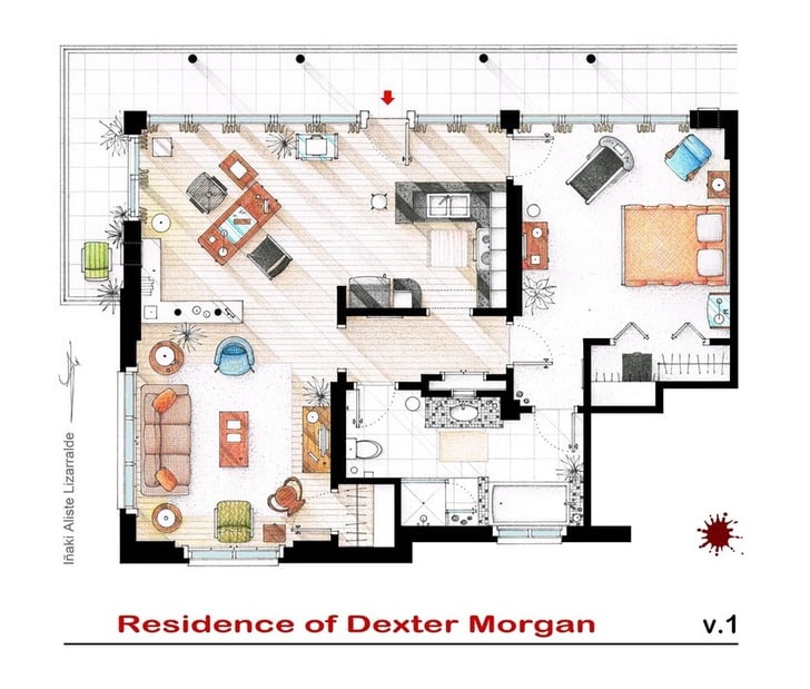 Dexter Floor Plans For Houses in TV Shows and Movies POPSUGAR Home