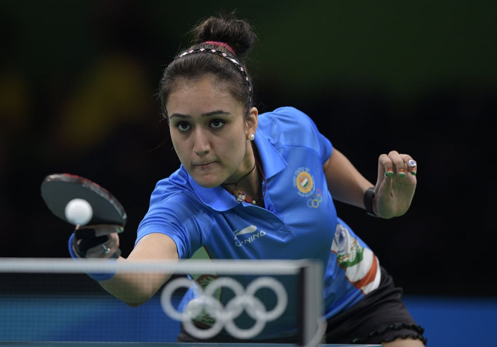 Manika Batra Womens Table Tennis India Nail Art At The Olympics