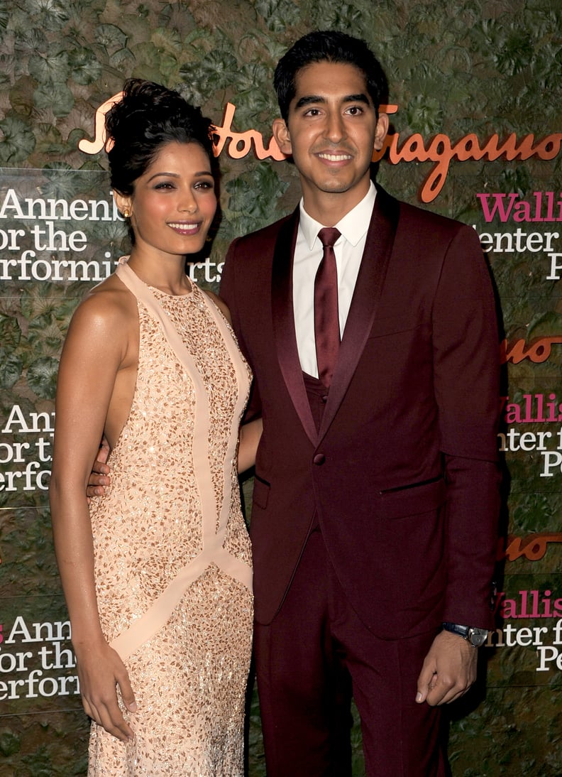 Freida Pinto and Dev Patel