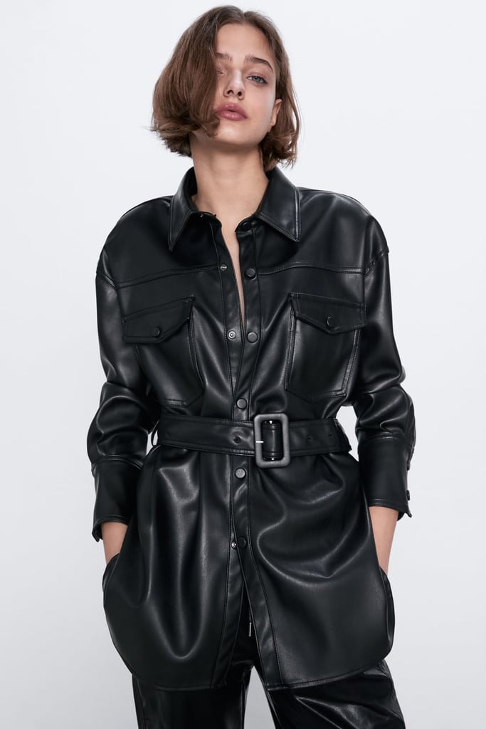 Zara Faux Leather Jacket | A Guide to Vegan Leather: How It's Made and Where to Shop It 