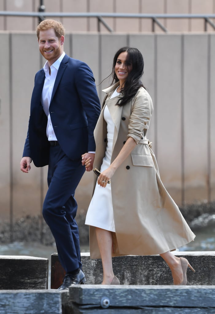 Meghan Markle Getting Bouquet of Flowers in Australia 2018