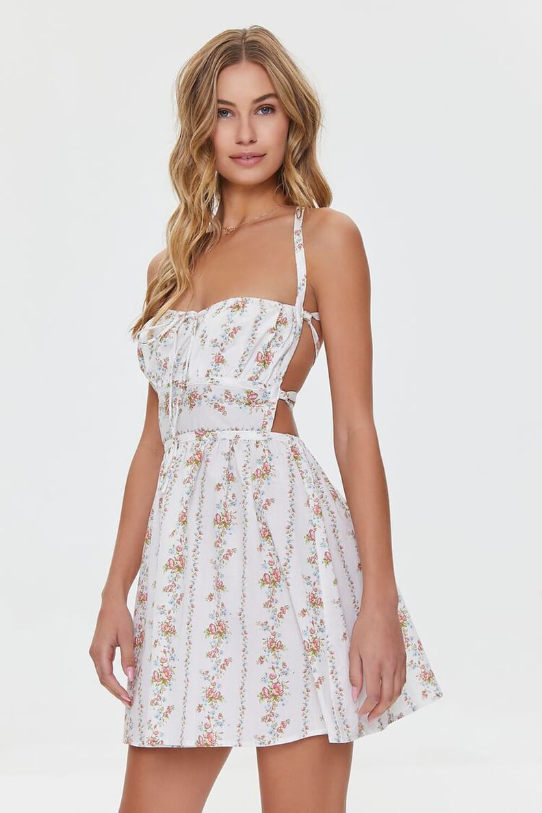 Best Open-Back Dress: Forever 21 Floral Print Lace-Back Mini Dress