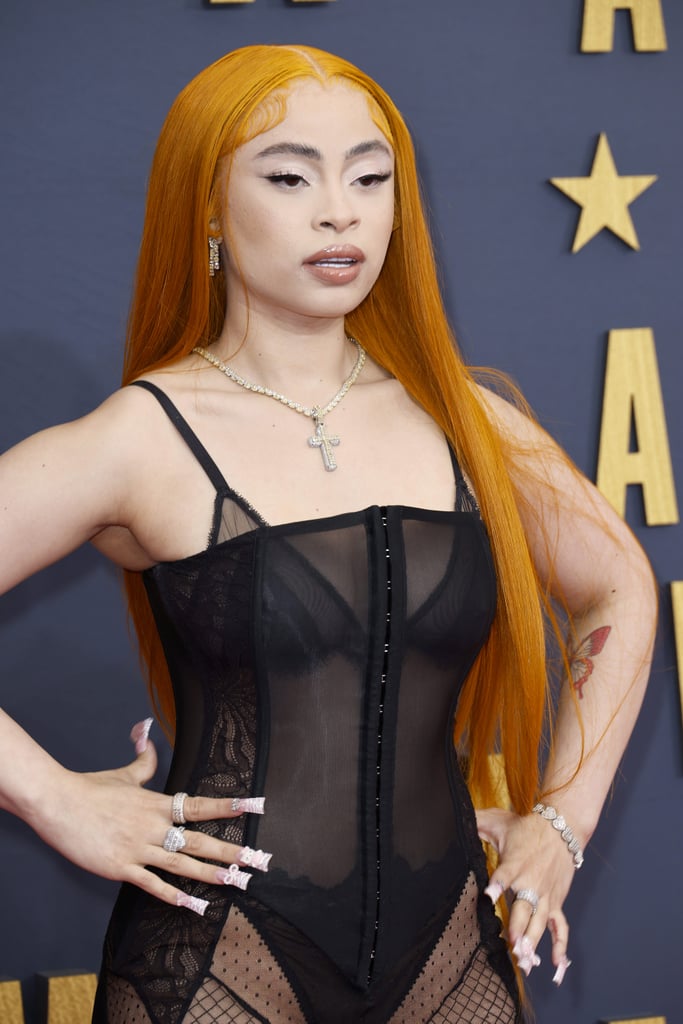 Ice Spice Wears Sheer Corset Dress to 2023 BET Awards