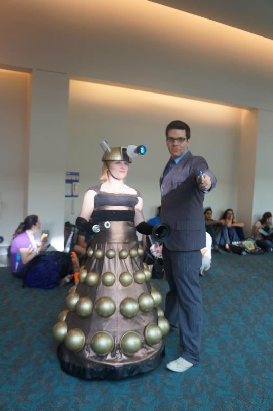 Nerdy Couples' Costumes Ideas: Dalek and Ten