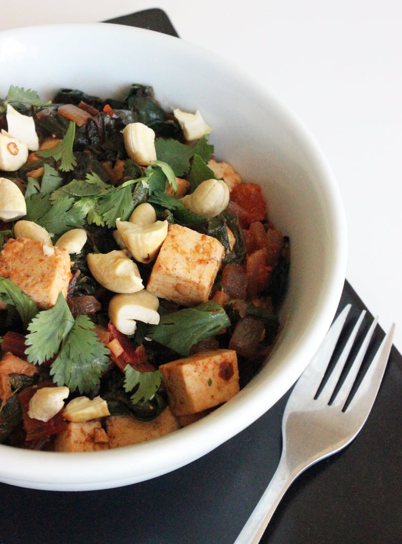 Indian-Spiced Chard With Tofu