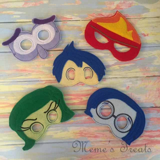 Inside Out Feelings Masks