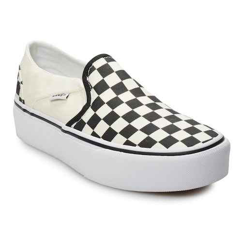 vans asher floral checkerboard