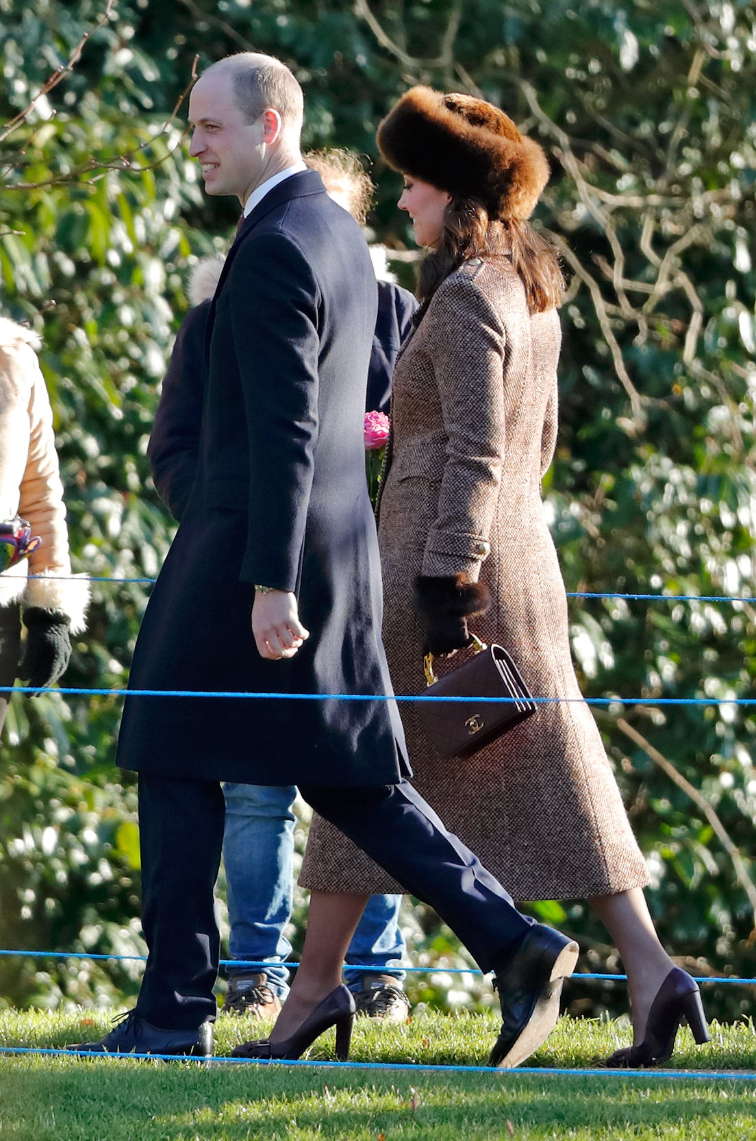 Kate Middleton Carrying Burgundy Chanel Purse