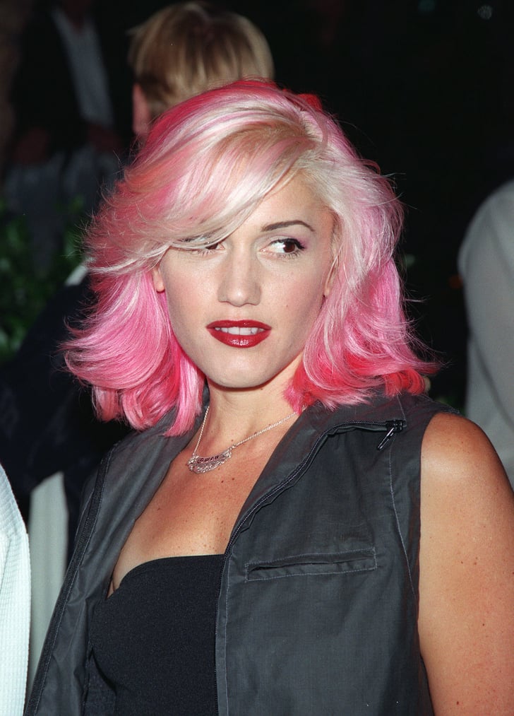 Gwen Stefani With Pink And Blond Hair Gwen Stefanis Natural Hair Color Is Darker Than You