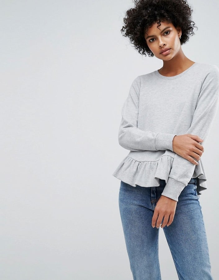 gennembore Afdeling Kunde Vero Moda Frilled Hem Sweater Top | The 15 Cutest Sweaters From ASOS Will  Get You So Excited For Fall | POPSUGAR Fashion Photo 10