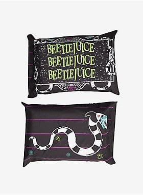 Beetlejuice Name & Sandworm PIllowcase Set