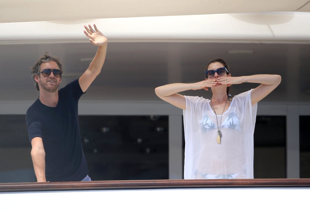 Anne Hathaway and Adam Shulman Spain Vacation August 2015