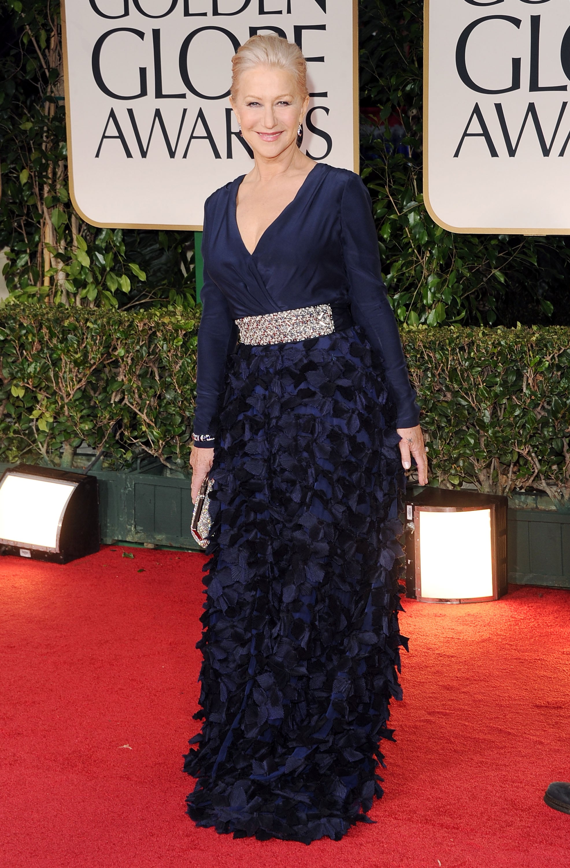 Helen Mirren at the Golden Globes. Helen Mirren at the Golden Globes.