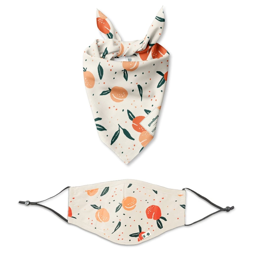 Goodboy x Sock Fancy Mask and Bandana Set in Chevron Green