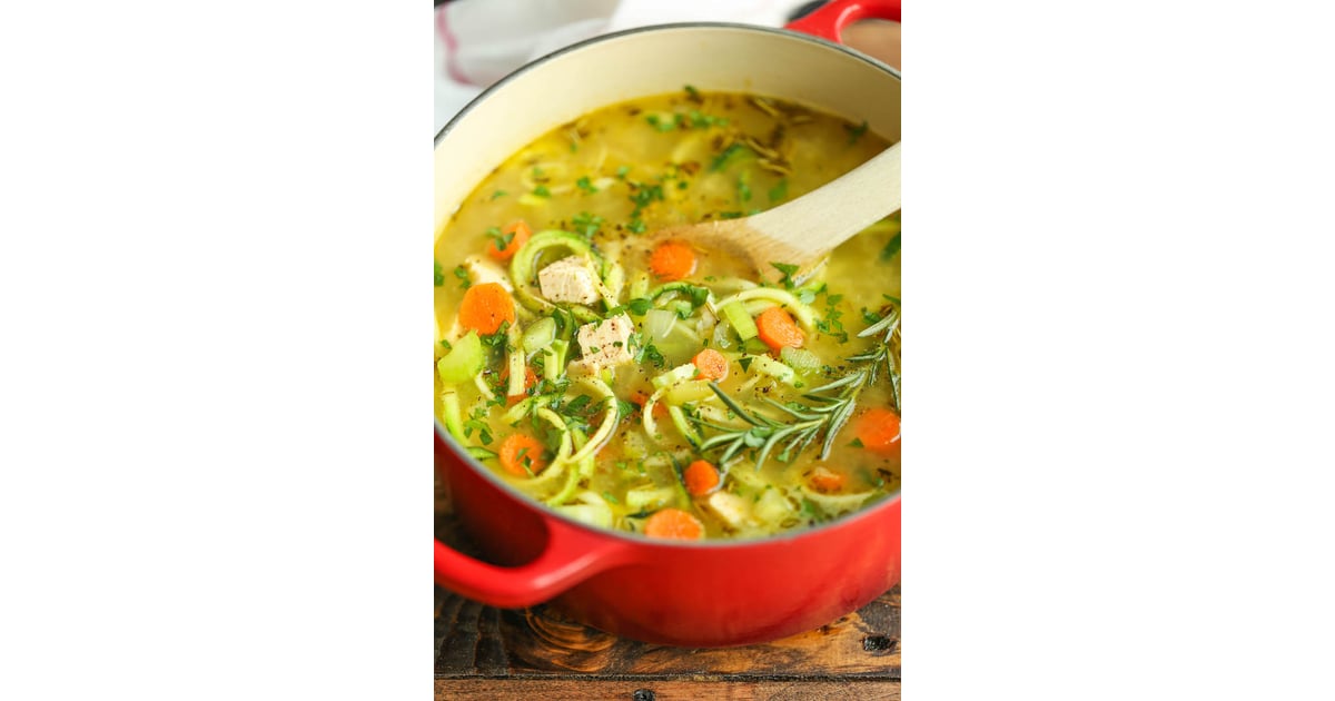 Chicken Zoodle Soup Comforting Zoodles Recipes POPSUGAR Food Photo 16