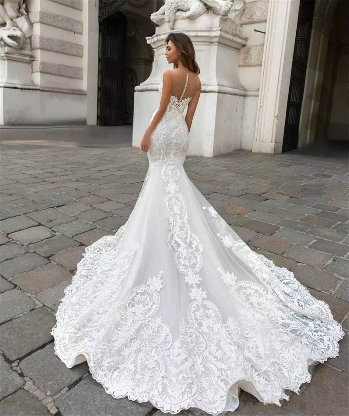 long tight wedding dresses