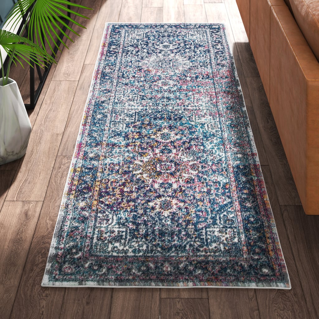 Burciaga Power Loom Blue Rug