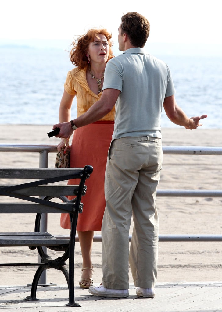 Justin Timberlake and Kate Winslet Filming Woody Allen Movie