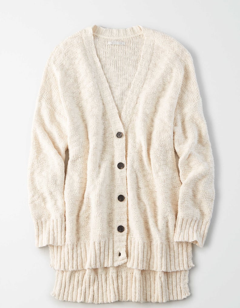 AE Hi-Low Button Up Cardigan