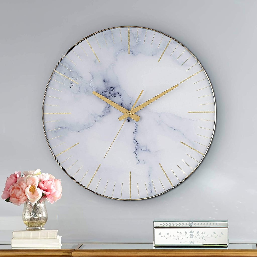 Newhill Round Marble Wall Clock
