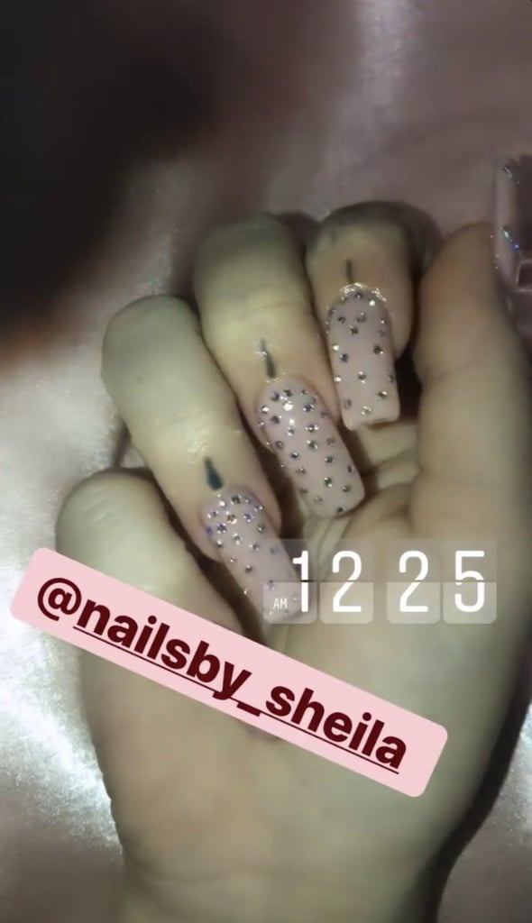 Noah Cyrus's Crystal Nail Art