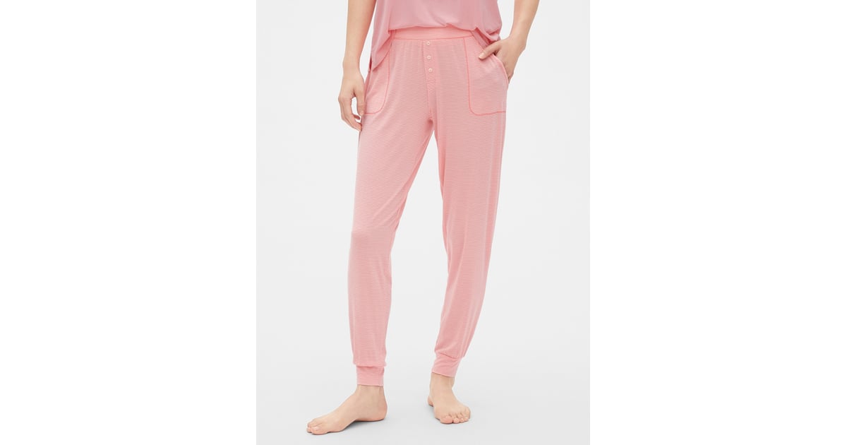 gap print joggers in modal