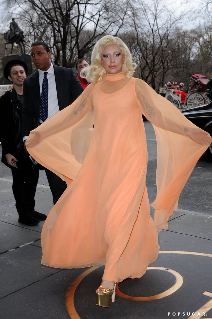 Lady Gaga was hard to miss in NYC on Wednesday.