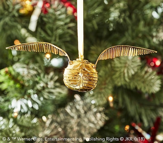 Details about   Pottery Barn Harry Potter Golden Snitch Ornament Christmas Tree Decor PBT 