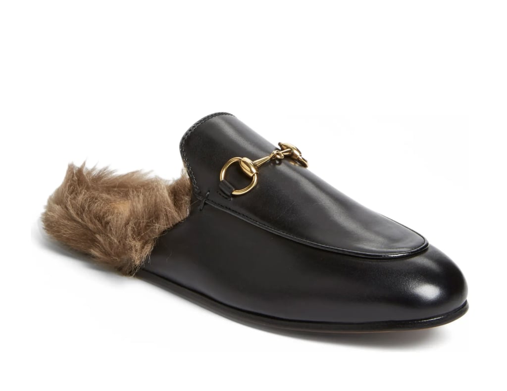 Gucci Princetown Genuine Shearling Loafer Mule