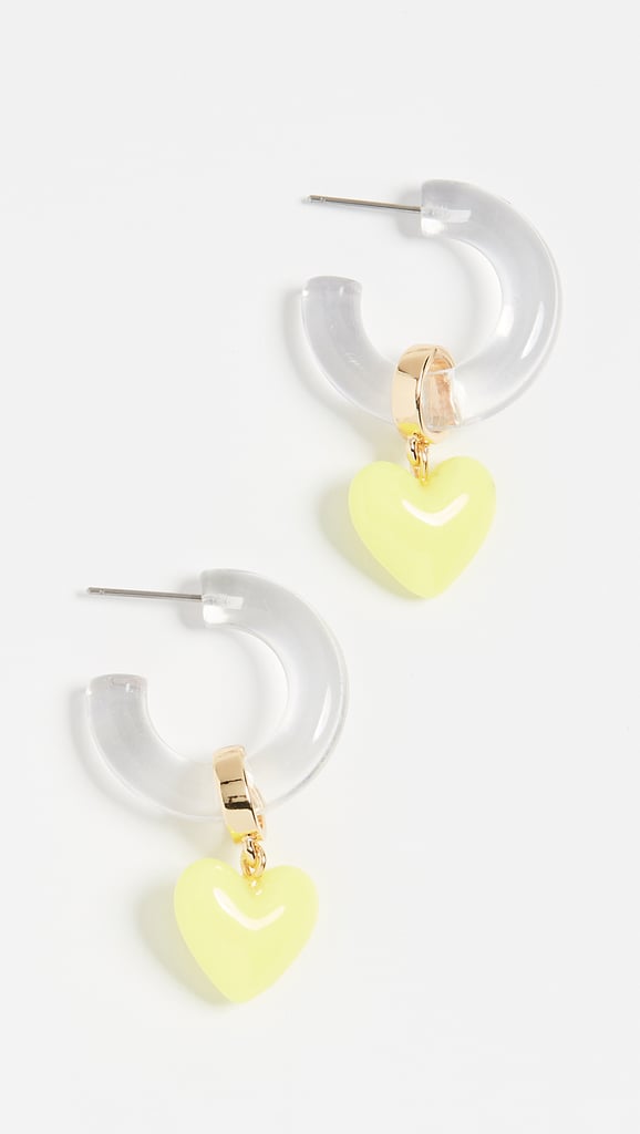 BaubleBar Huggie With Hearts Earrings