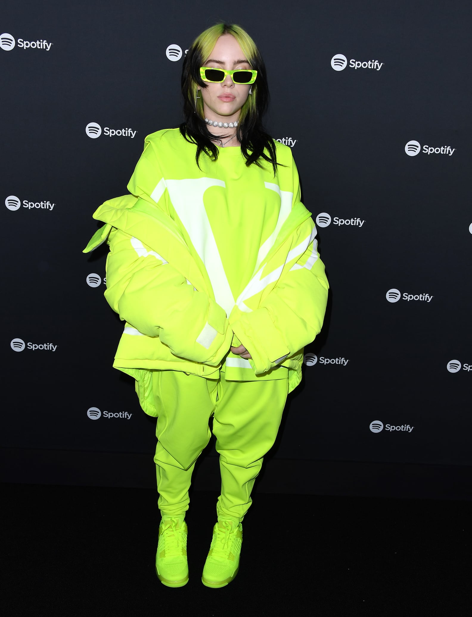 Billie Eilish's Lime Green Valentino Outfit | POPSUGAR Fashion