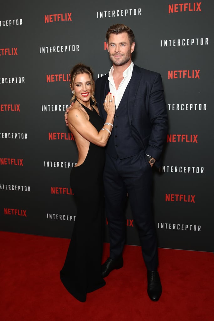 Chris Hemsworth and Elsa Pataky at Interception Premiere
