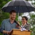 Rain or Shine, Meghan Markle Has Prince Harry's Back as He Delivers a Powerful Speech