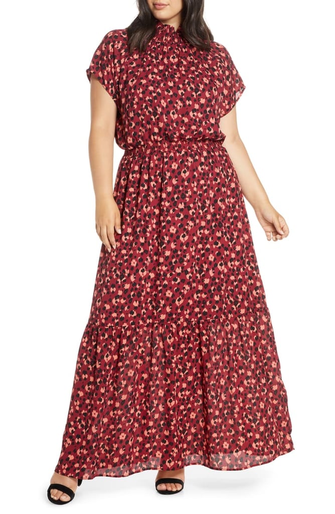 Gibson x City Safari Jaime Shrayber Smock Neck Maxi Dress