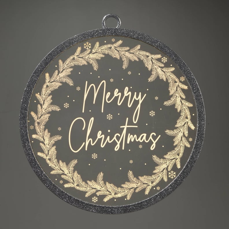 LED Etched Merry Christmas Sign