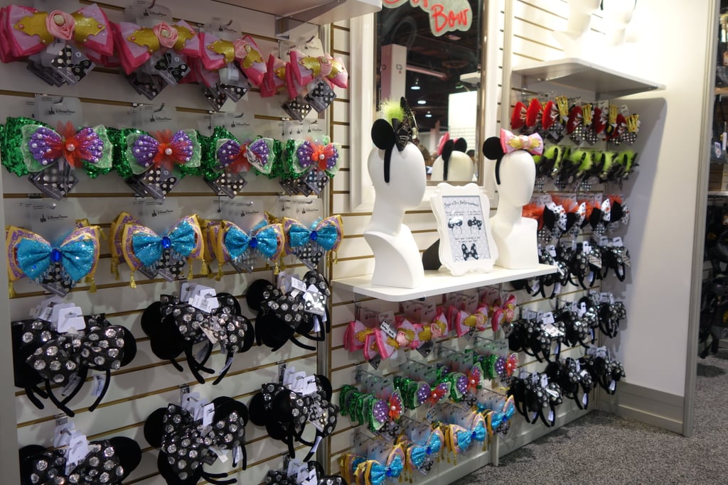We love our park ears, and the level of detail on these is beyond. Princess Jasmine's bow has teensy magic carpets and Maleficent's is supremely shiny and spooky, while the Queen of Hearts' looks as treacherous as her many moods.