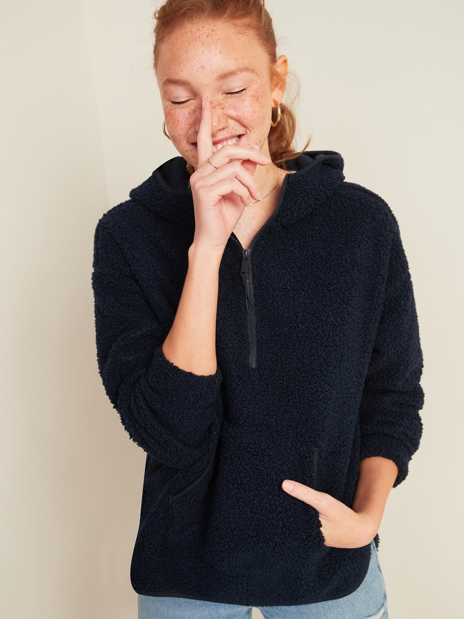 Old navy outlet sherpa hoodie