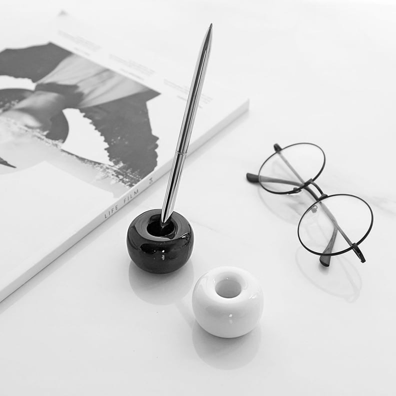 Airmoon Mini Ceramics Toothbrush Holder in Black and White