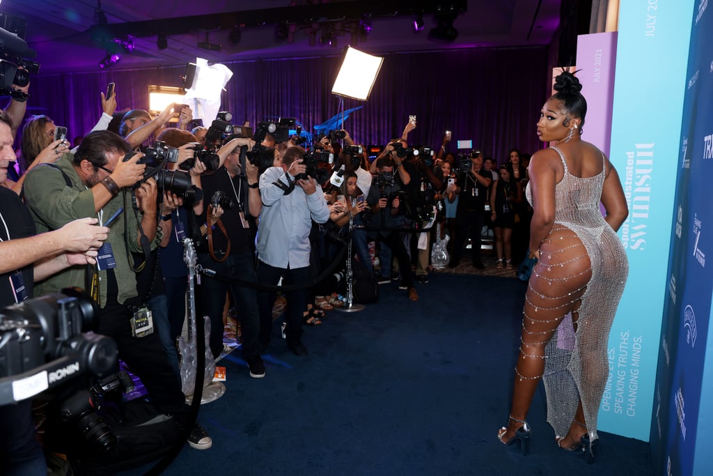 Megan Thee Stallion, Leyna Bloom at Sports Illustrated Party