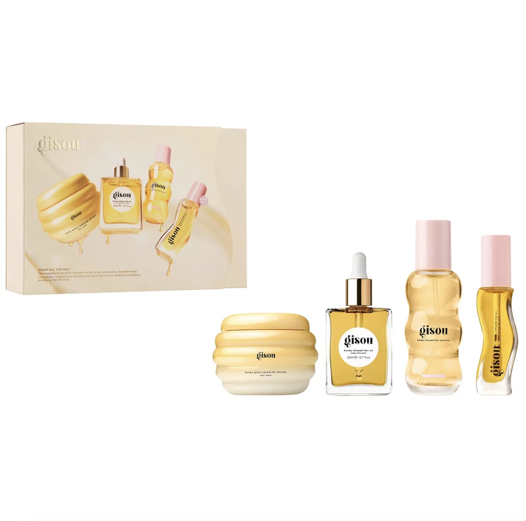 Gisou Glow All the Way Hair and Lip Gift Set