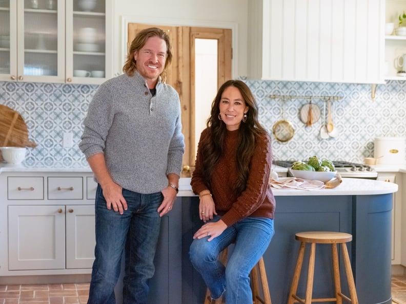 Portrait of Chip and Joanna Gaines at Deibel Reveal, as seen on Fixer Upper, Season 6 .