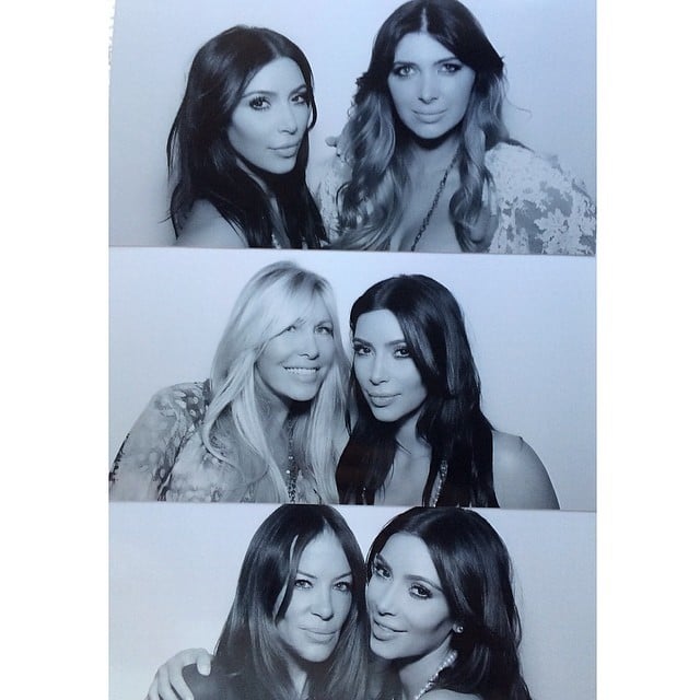Kim's collage included pictures with Brittny, Lisa Gastineau, and Robin Antin.
Source: Instagram user kimkardashian