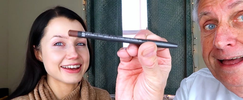 Video of Grandpa Doing His Granddaughter's Makeup