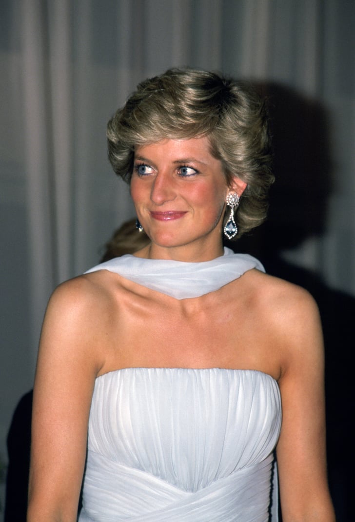 Aquamarine and Diamond Earrings Princess Diana's Jewelry POPSUGAR Fashion Photo 10