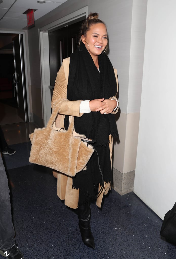 Chrissy Teigen's Fur Tote Bag